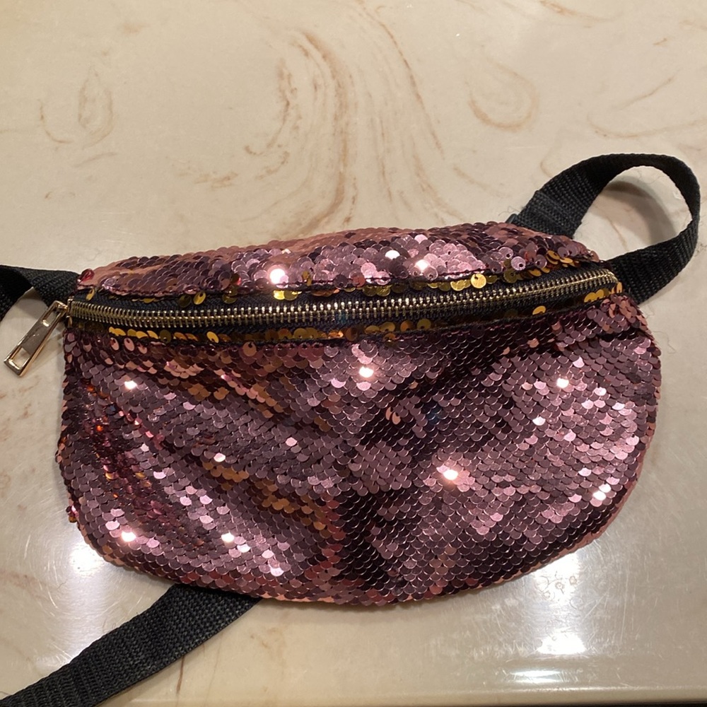 Pink Sequin Fanny Pack